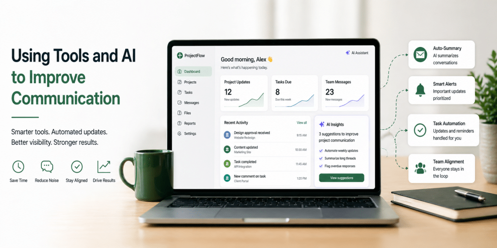 AI-powered tools improving project communication, automation, and team alignment
