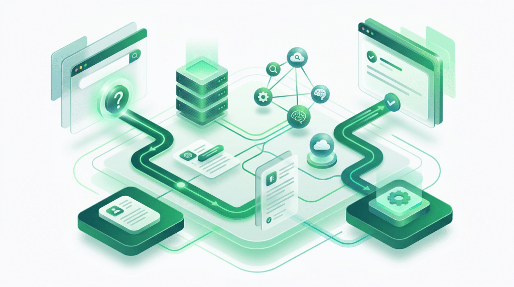 high end graphic illustration of Ai workflow