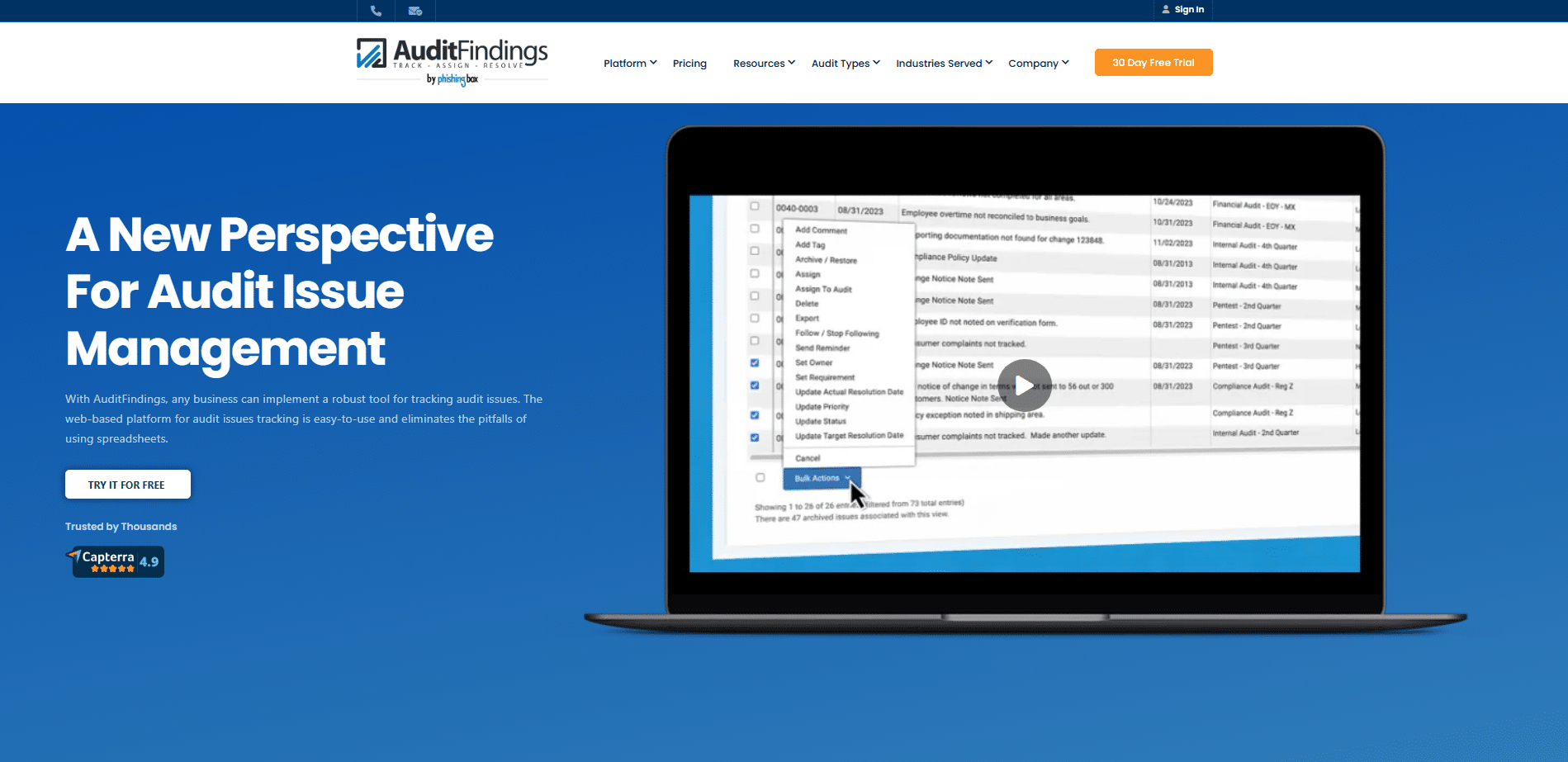 home page